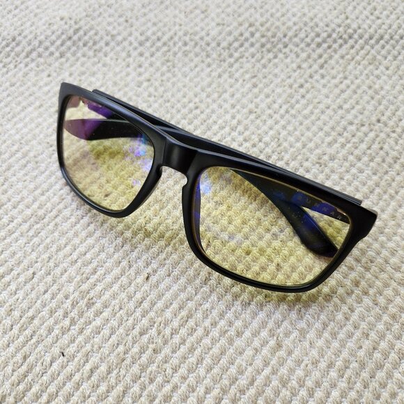 GUNNAR OPTICS INTERCEPT ONYX Square Computer Blue Yellow Light Eyeglasses Frames - Picture 1 of 10